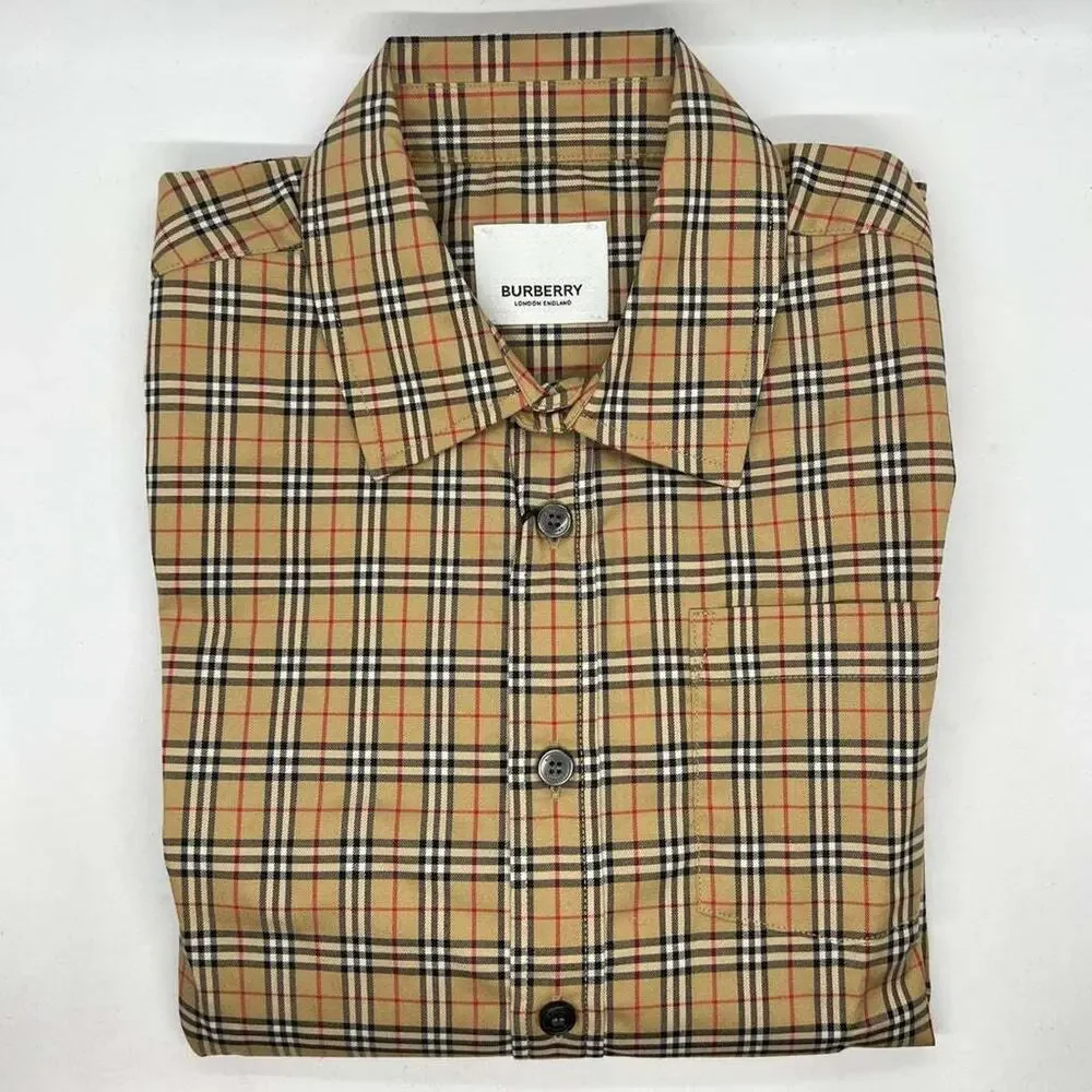 Burberry Kids Logo Vintage Check long sleeve shirt 8y